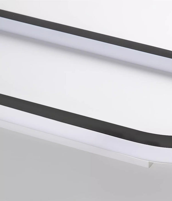 Elliptical strip LED corridor ceiling light