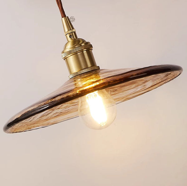 American retro bedroom bedside restaurant bar creative all-copper small chandelier