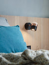 Lampe murale de chevet rotative à LED pour chambre à coucher