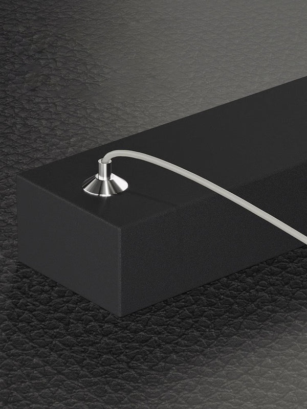 Lustre de restaurant à longue bande géométrique créative minimaliste