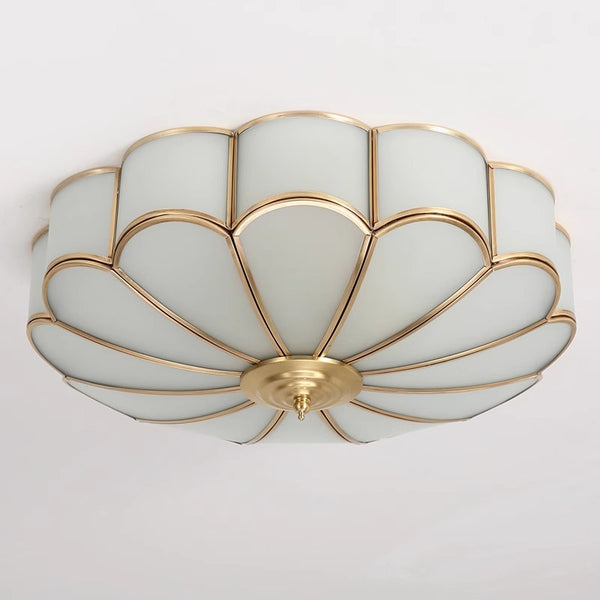 American all-copper LED ceiling light