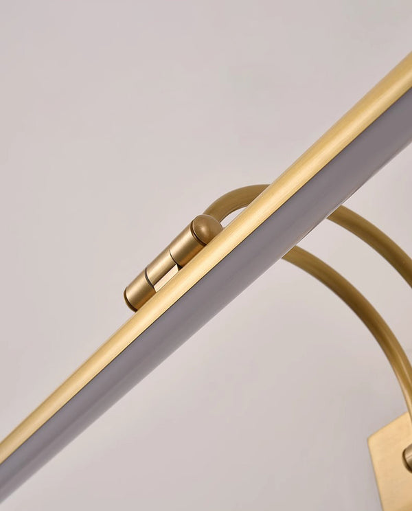 All-copper foldable LED mirror wall lamp