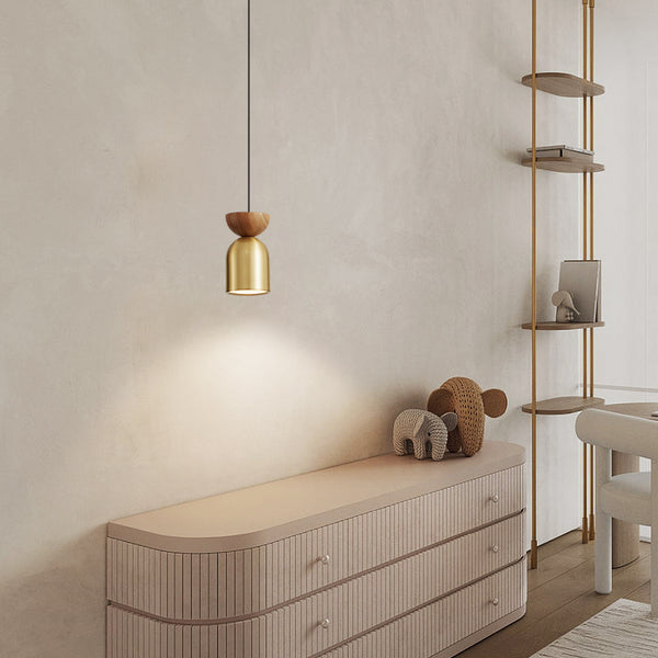 All copper bedroom bedside chandelier