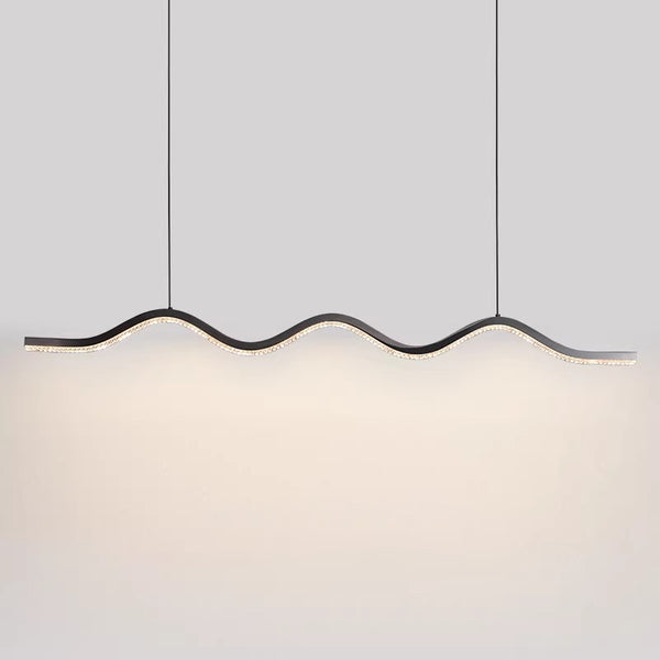 Creative minimalist wave restaurant chandelier