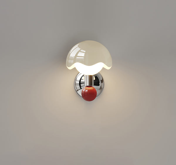 Cream style creative eggshell bedroom bedside wall lamp