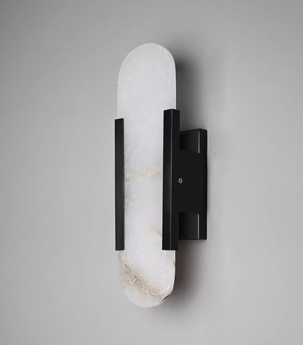 Natural marble background wall led wall lamp