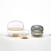 Round glass cloud stone bedside table lamp