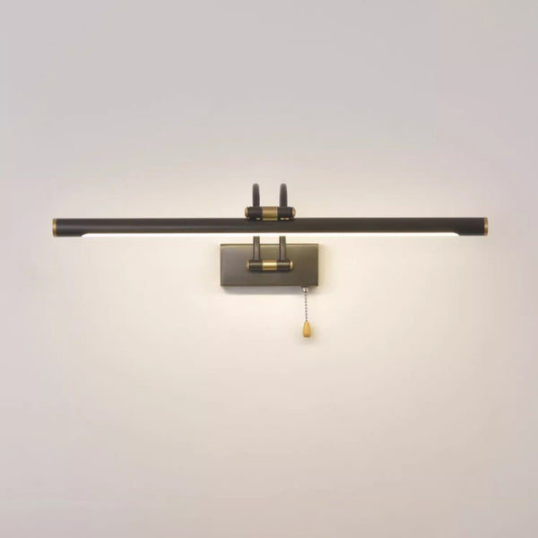 All-copper foldable LED mirror wall lamp