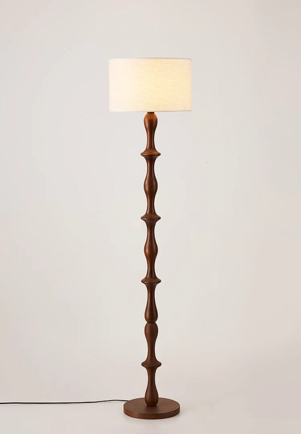 French medieval retro solid wood decorative atmosphere floor lamp