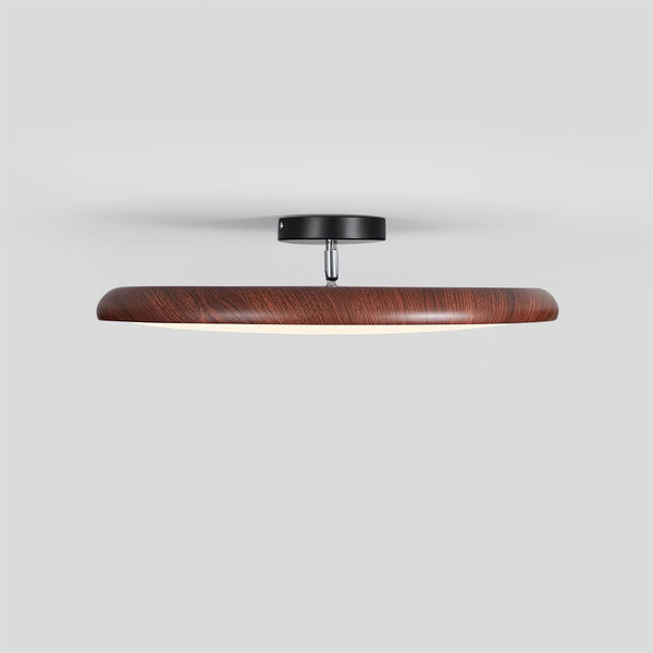 Adjustable walnut color ceiling lamp