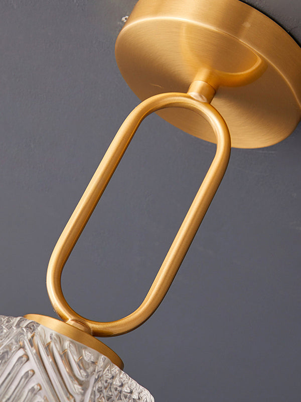 Retro all-copper aisle ceiling lamp