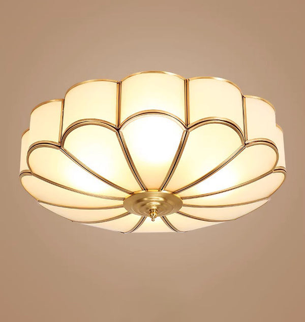 American all-copper LED ceiling light