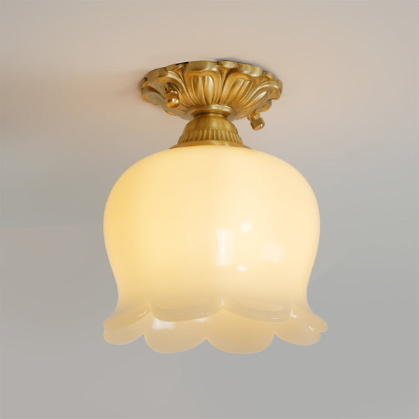 All copper lily of the valley flower aisle ceiling lamp