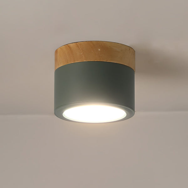 Plafonnier d'allée à LED en bois massif nordique