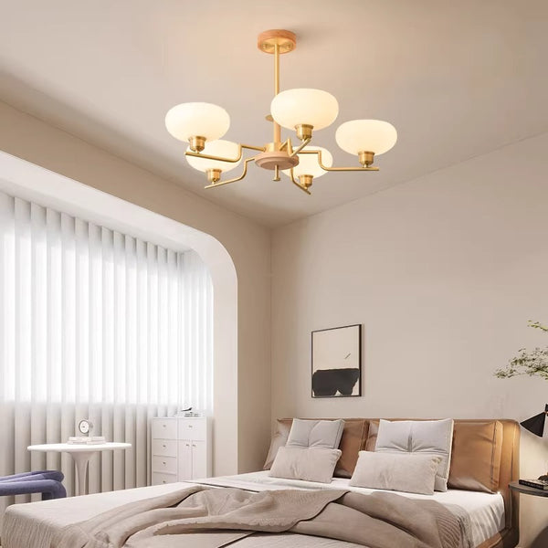 Wohnzimmer-Kronleuchter im mittelalterlichen Stil aus Kupfer