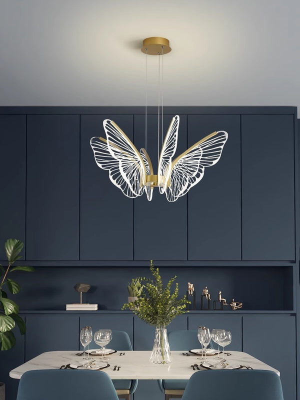 Creative personality butterfly led restaurant bar chandelier