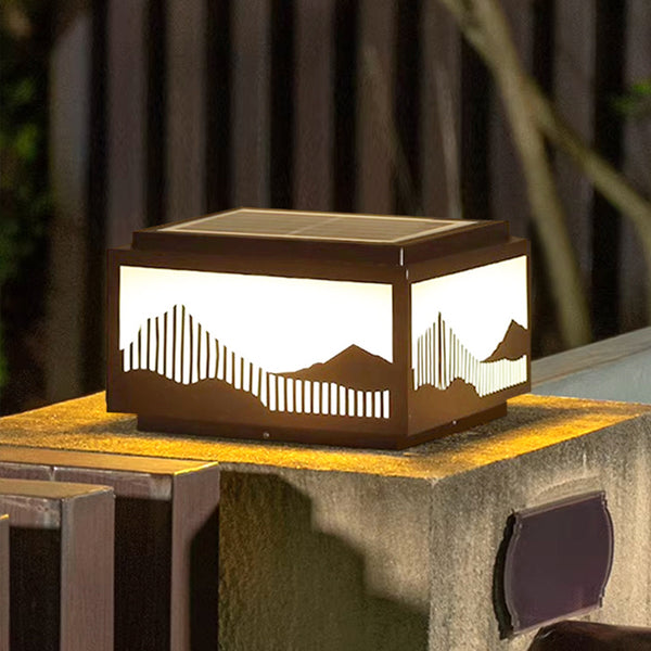 Outdoor villa fence courtyard wall gate waterproof column head light