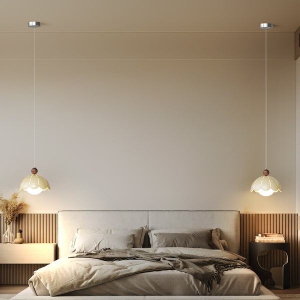 French cream style bedroom bedside chandelier