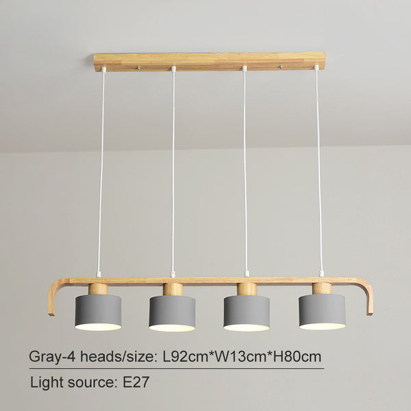 4-head macaron chandelier