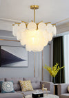 Lustre coquille crème français