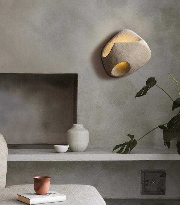 Wabi-sabi style wall lamp