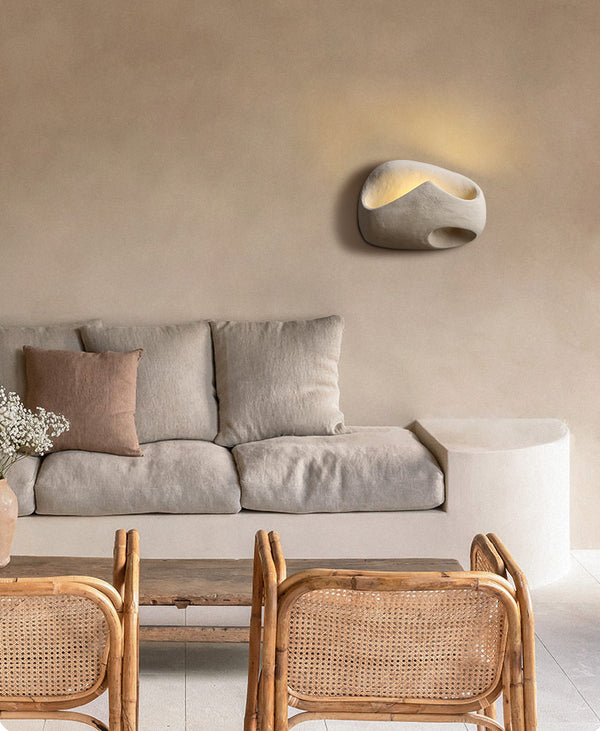 Wabi-sabi style wall lamp