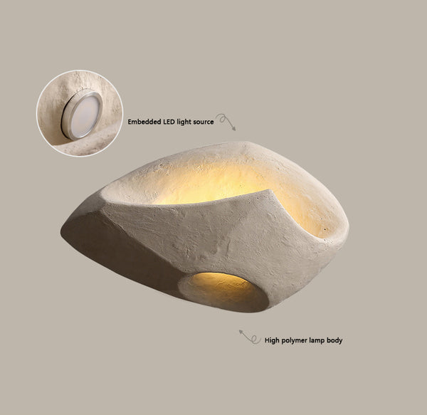 Wabi-sabi style wall lamp