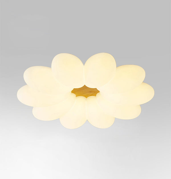 Warme und romantische Blütenblatt-Deckenlampe mit Augenschutz
