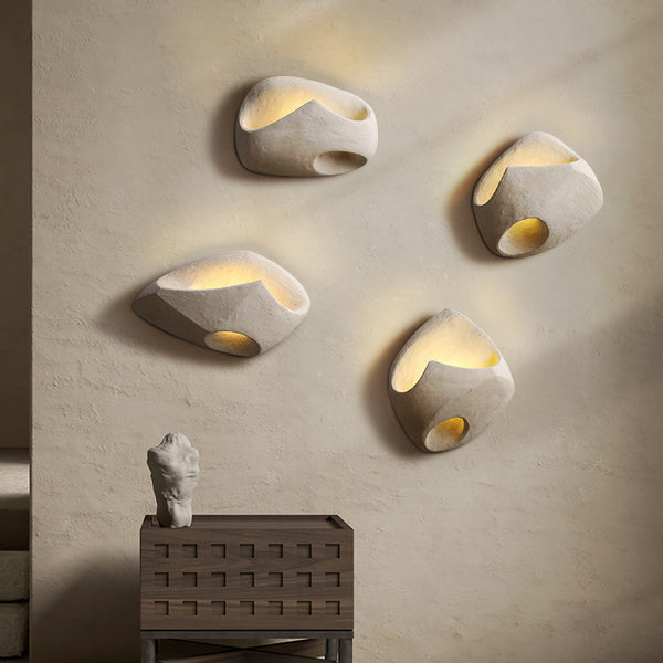 Wabi-sabi style wall lamp