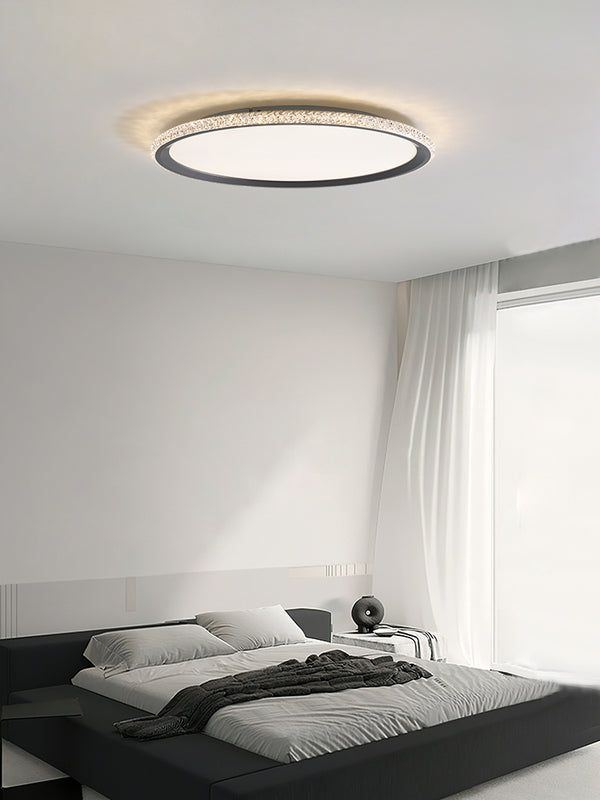French crystal ceiling lamp