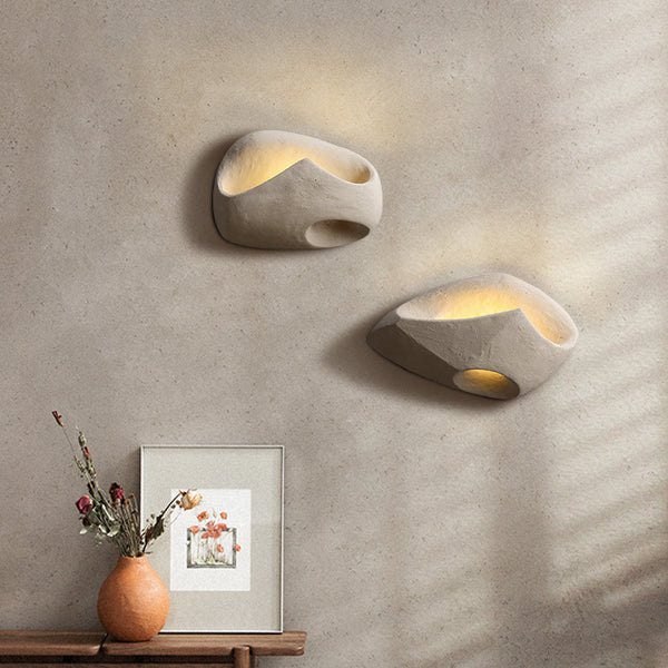 Wabi-sabi style wall lamp