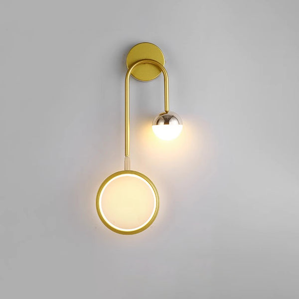 Applique murale LED minimaliste à double tête pour chambre à coucher