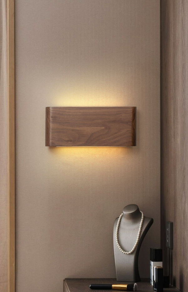 Walnut LED Wall Light