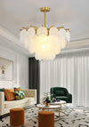 Lustre coquille crème français