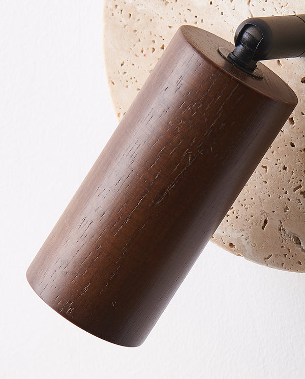 Yellow Travertine Antique Bedside Wall Lamp