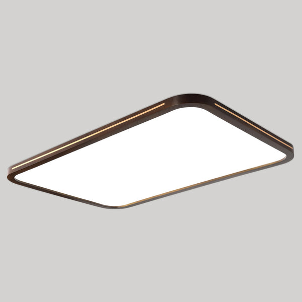 LED-Deckenleuchte aus Walnussholz