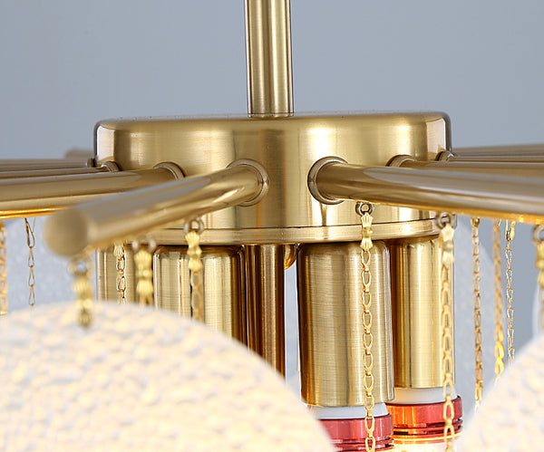 Lustre coquille crème français