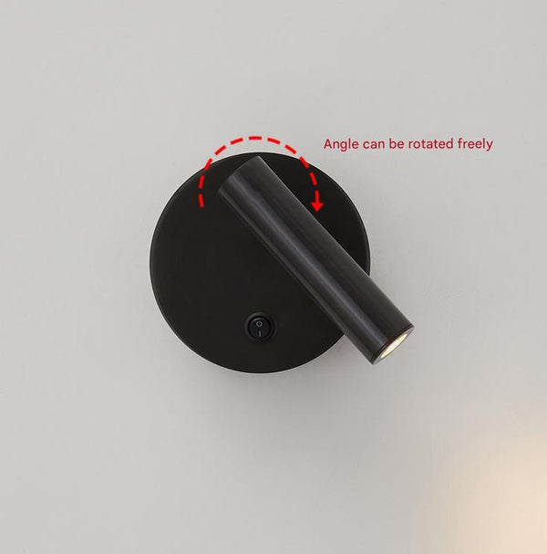 Lampe de chevet murale rotative tout en cuivre