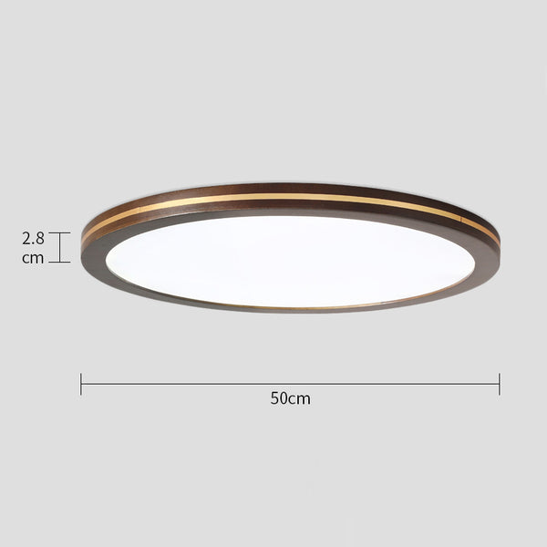 LED-Deckenleuchte aus Walnussholz