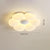 Cream style flower led bedroom ceiling lamp