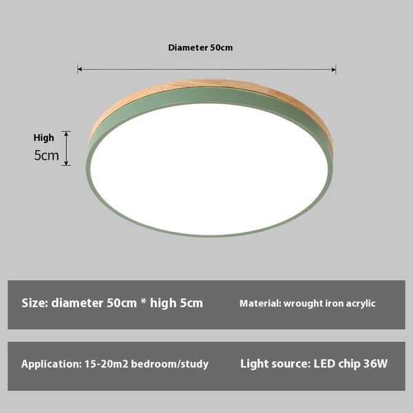 LED-Deckenleuchte Macaron für Schlafzimmer