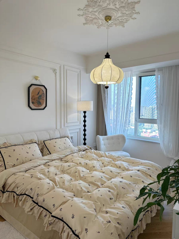 Vintage solid wood chandelier