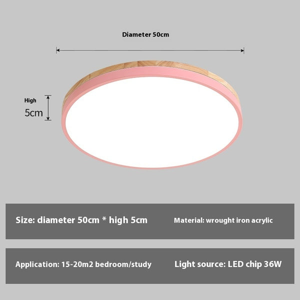 LED-Deckenleuchte Macaron für Schlafzimmer