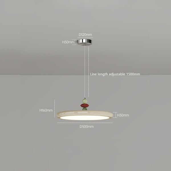 Cream style swing arm dining chandelier