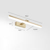 Einfache Spiegelwandlampe