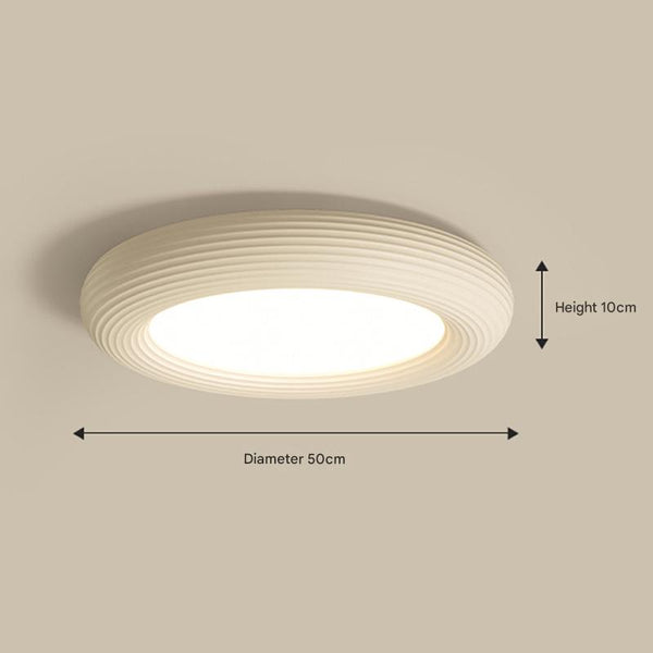 Plafonnier de chambre en résine de style crème
