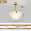 Lustre coquille crème français