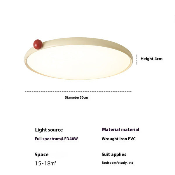 Cream style small milk bean ceiling lamp