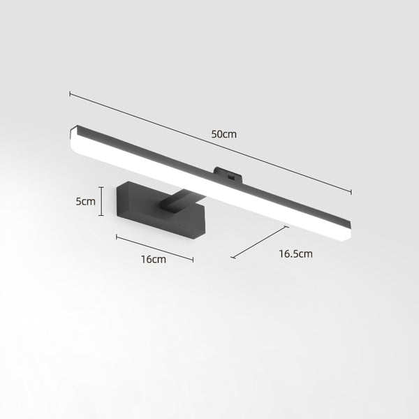 Einfache Spiegelwandlampe