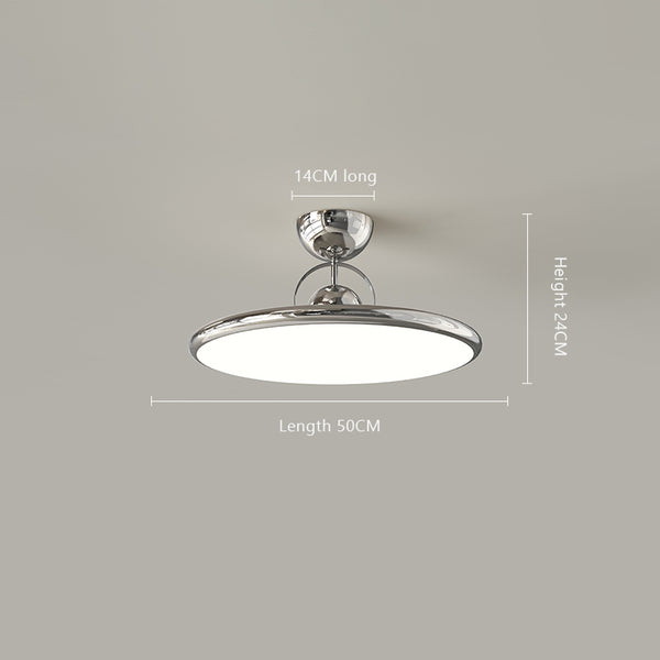 Cream style bedroom flying saucer ceiling lamp